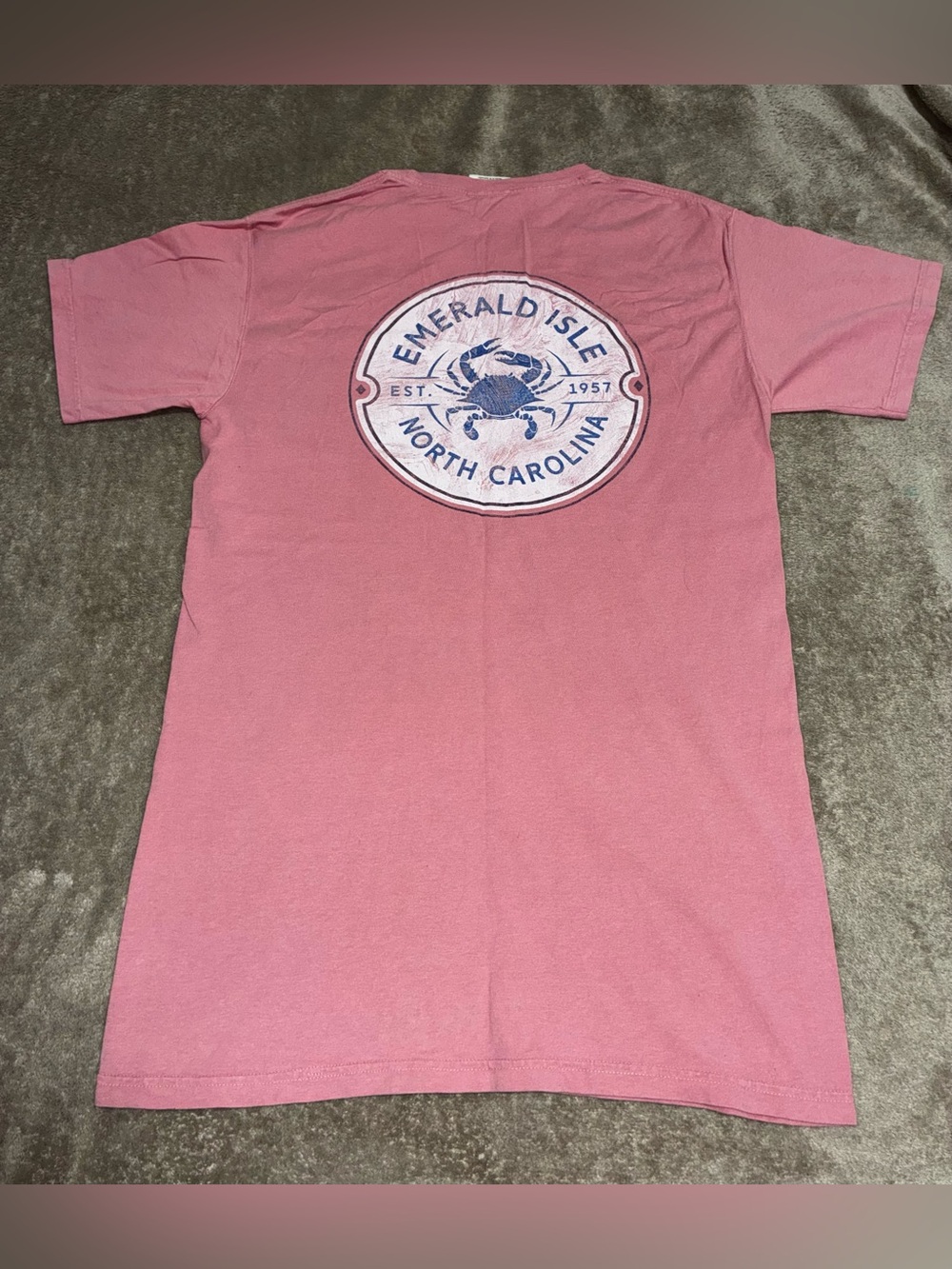 Emerald Isle North Carolina Pink Graphic T-Shirt